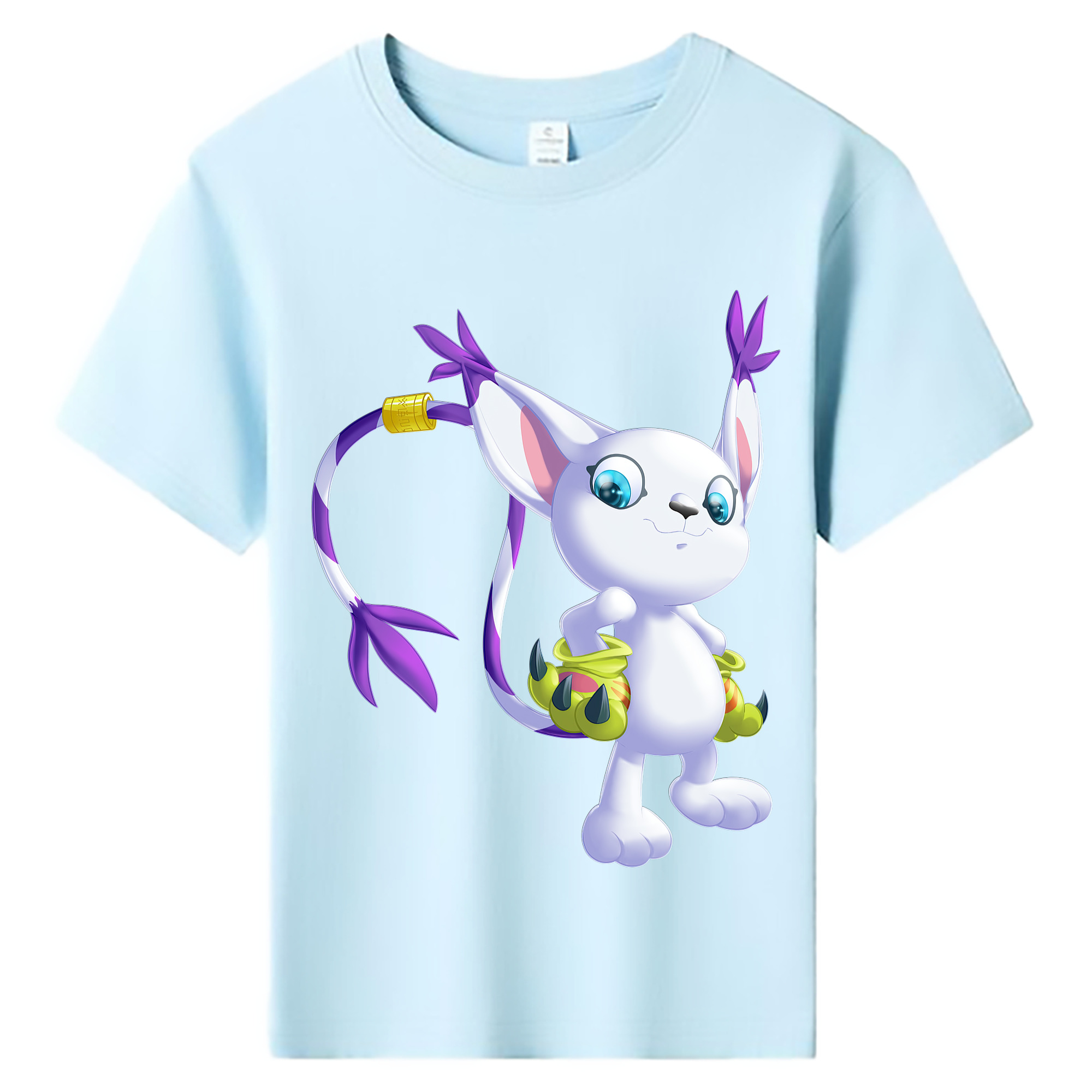 （画像用） Digimon デジタルモンスター/デジモン 綿100％キッズTシャツ（フロントプリント）